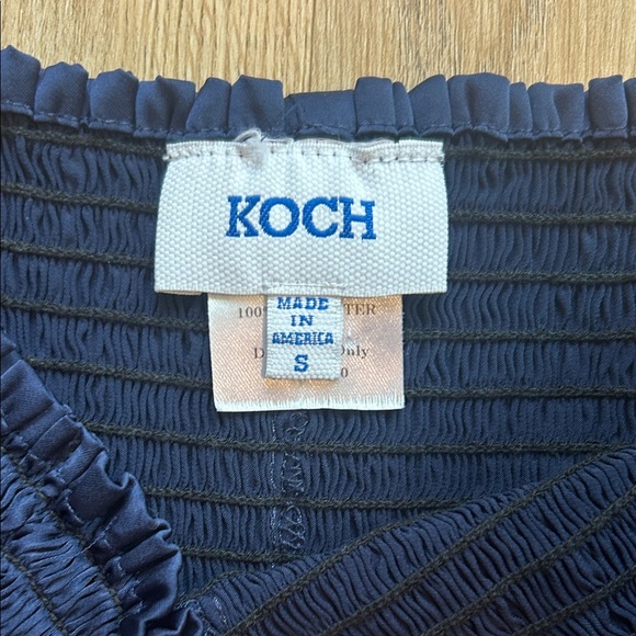 Koch Chic High Waist Navy Blue Women's Shorts - Picture 3 of 6